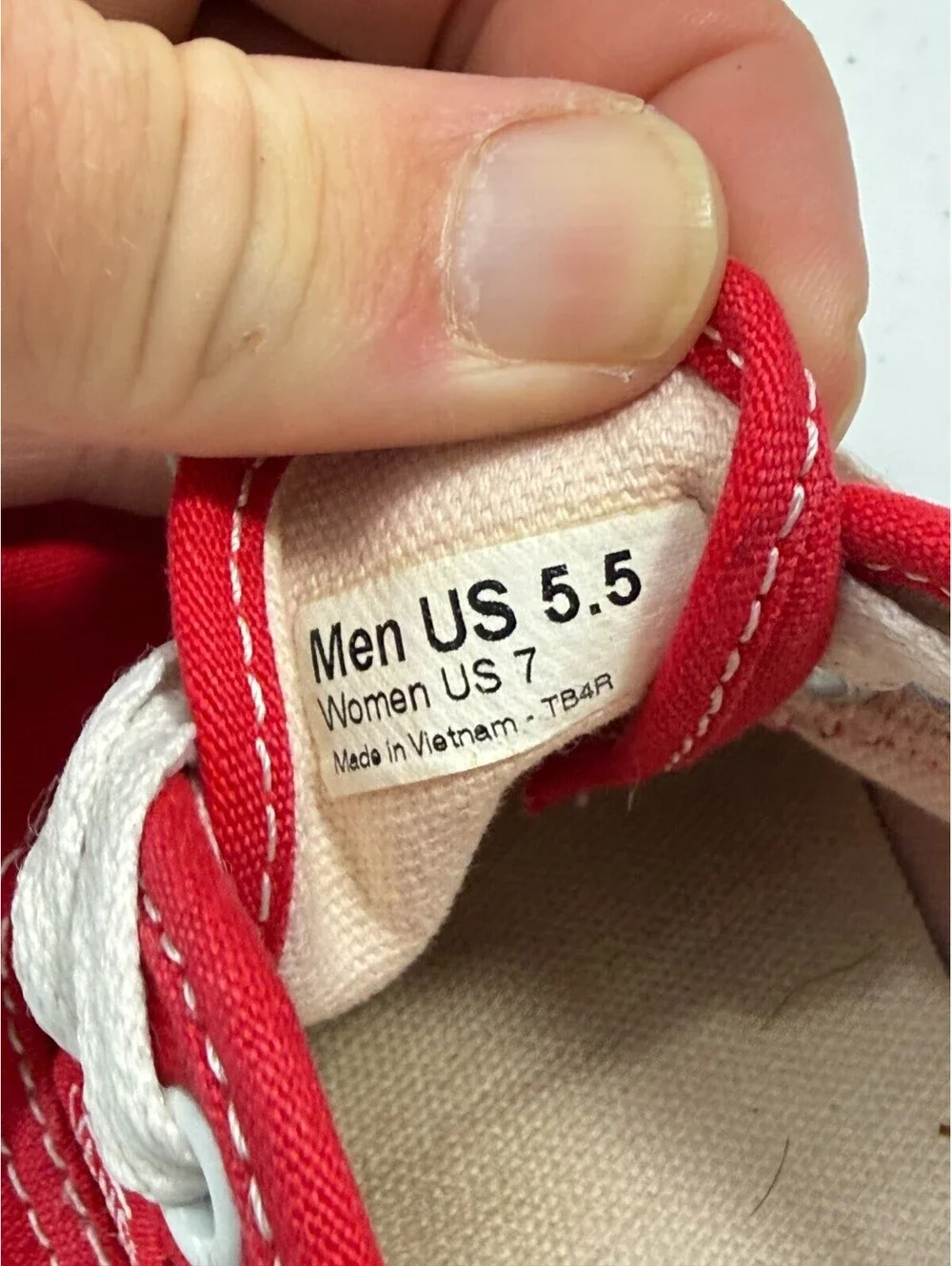 VANS OFF THE WALL UNISEX LOW SNEAKER Mens 5.5 Womens 7 Laces Red / Dark Pink